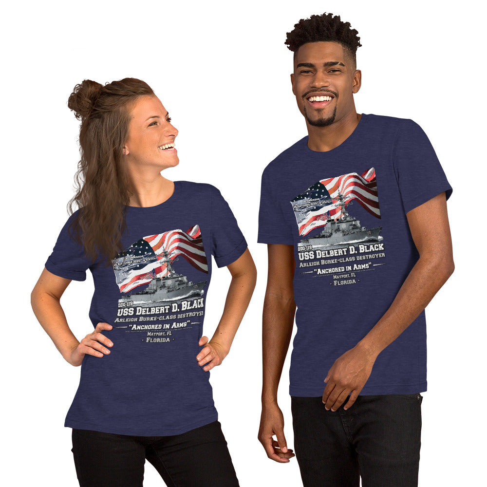 USS DELBERT BLACK t-shirt, DDG-119 Destroyer Veterans Unisex t-shirt, Comancha T-shirts Shop,
