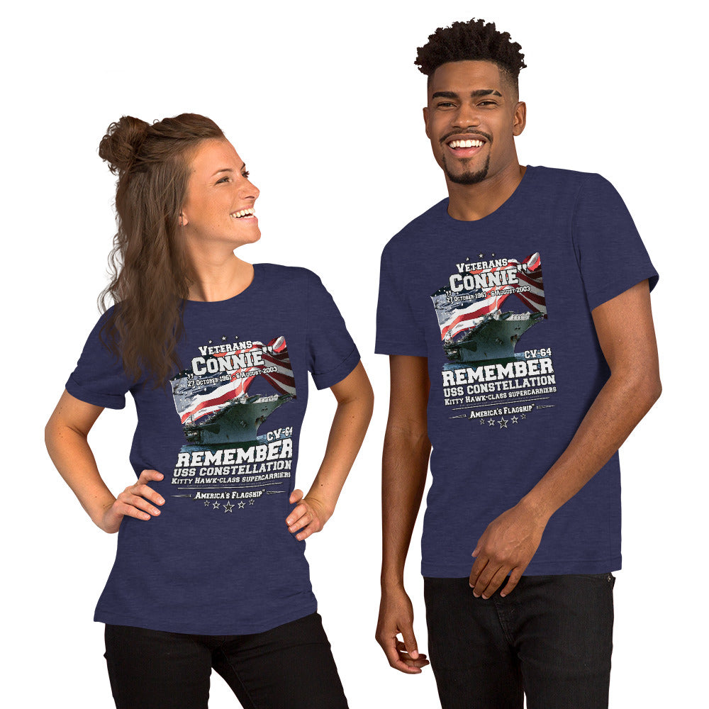 USS CONSTELLATION t-shirt, CV-64 Aircraft Carrier Unisex t-shirt, Comancha Navy T-shirt,