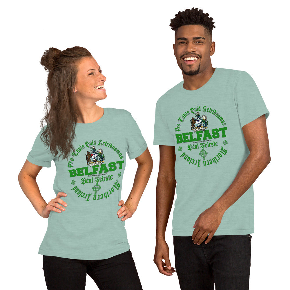 BELFAST tee, BELFAST T-shirt, BELFAST ireland tee,BELFAST Northern Ireland t-shirt, Comancha Graphics,