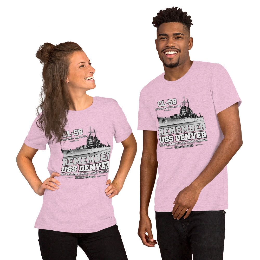 USS DENVER CL-58 Light Cruiser t-shirt