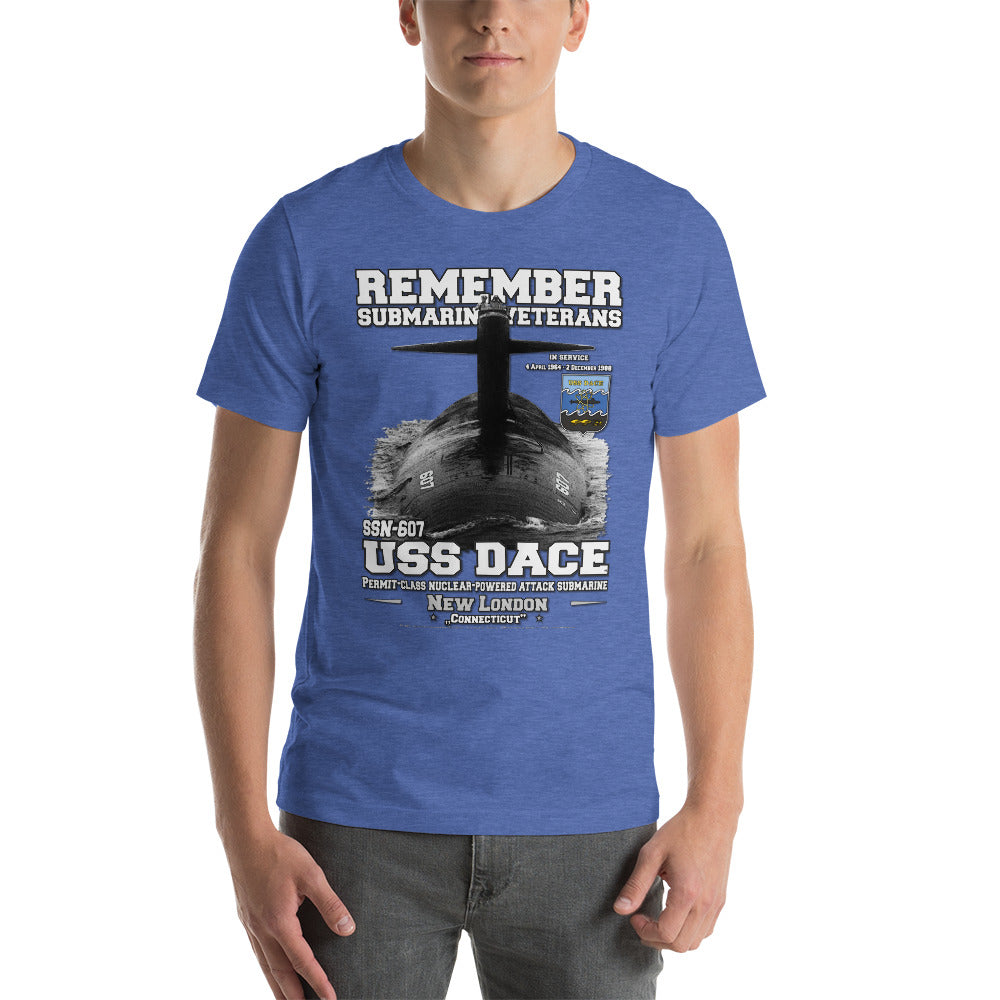 USS DACE SSN-607 t-shirt,Submarine Veterans Unisex t-shirt, Comancha Store,
