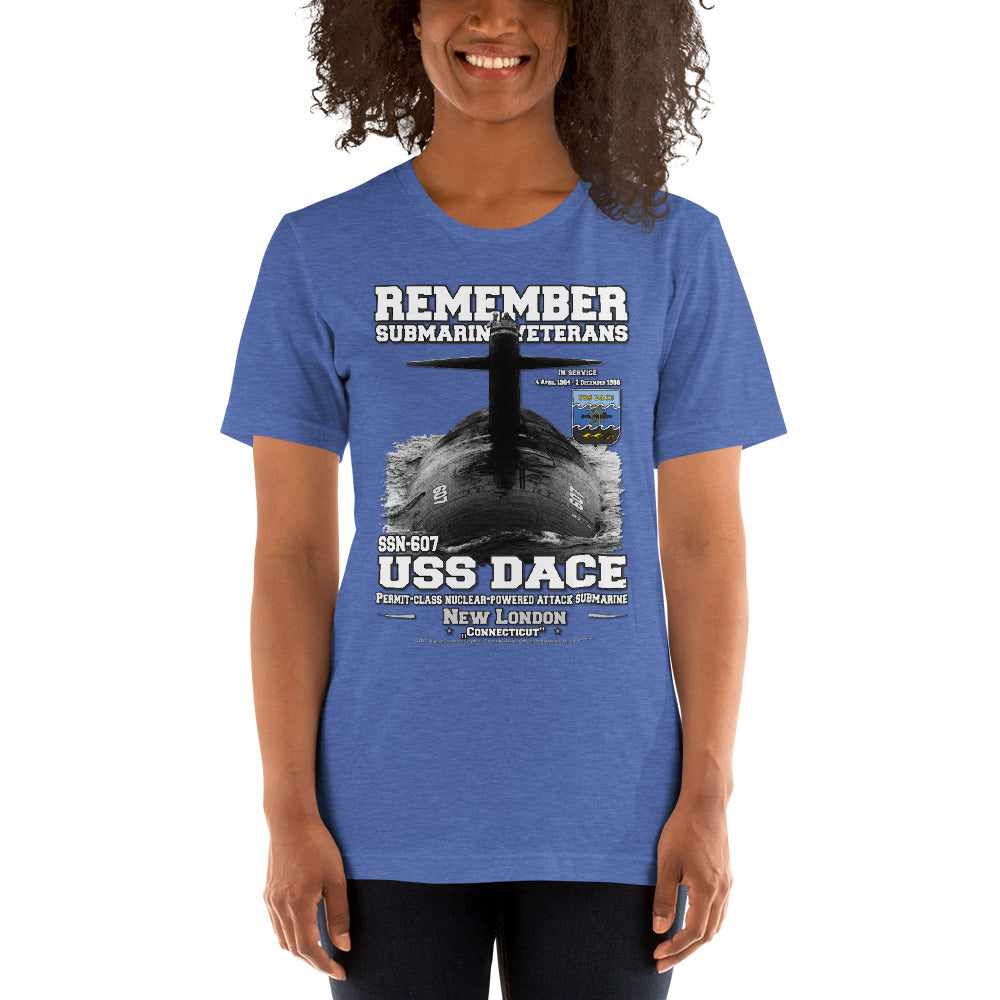 USS DACE SSN-607 t-shirt,Submarine Veterans Unisex t-shirt, Comancha Store,