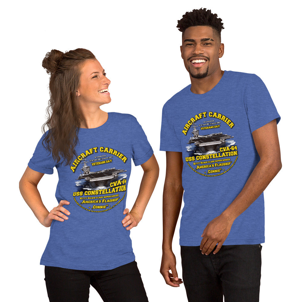 USS CONSTELLATION CV-64 Aircraft Carrier t-shirt