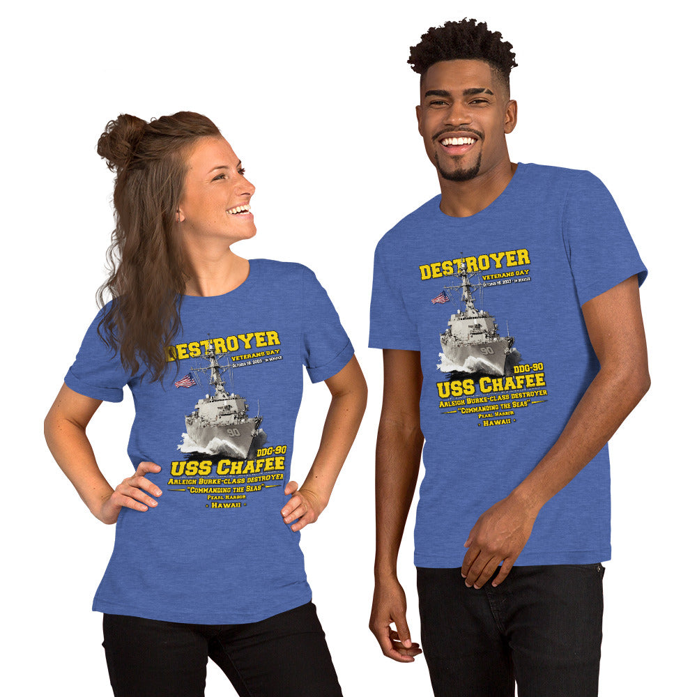 USS CHAFEE tee,USS CHAFEE DDG-90 tee, US Destroyer Ship Veterans T-shirts, Comancha T-shirt,