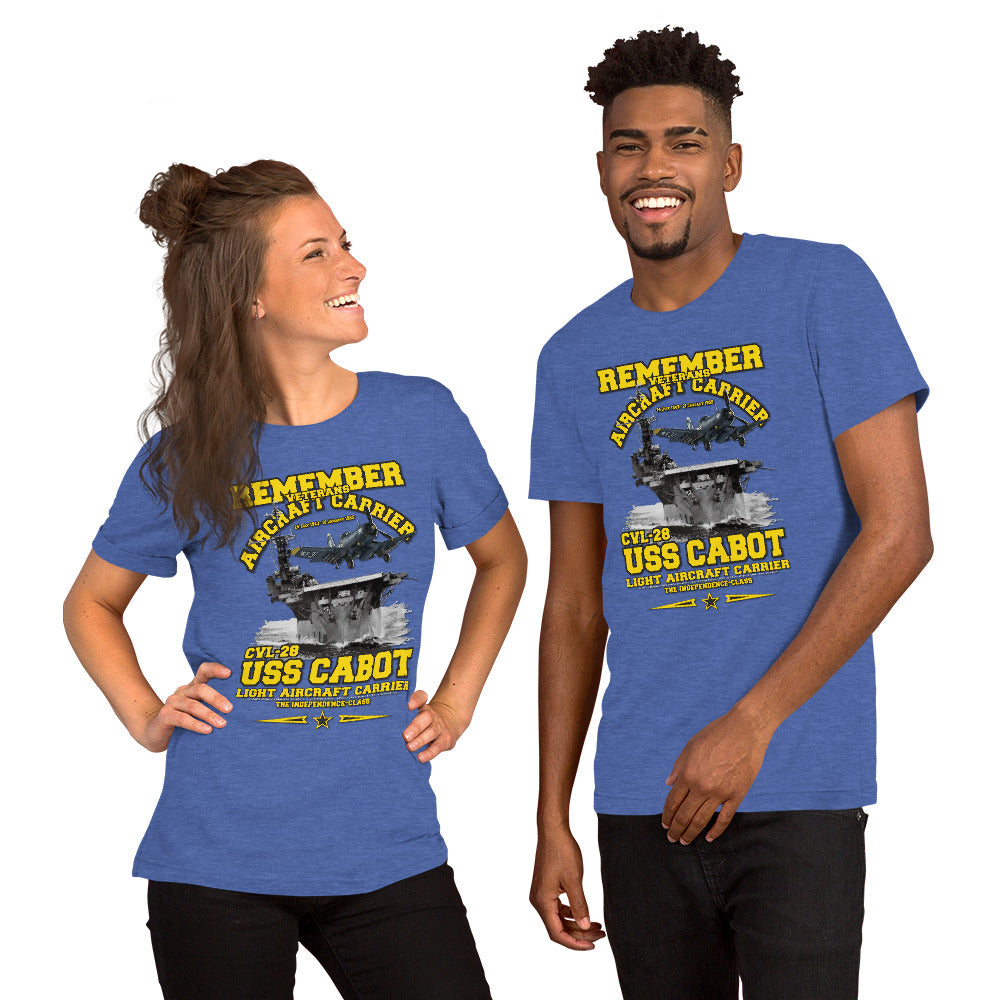 USS CABOT CVL-28 t-shirt, USS CABOT t-shirt, Aircraft Carrier Veterans Tee, Navy Vetrans Tee, T-shirt Store,