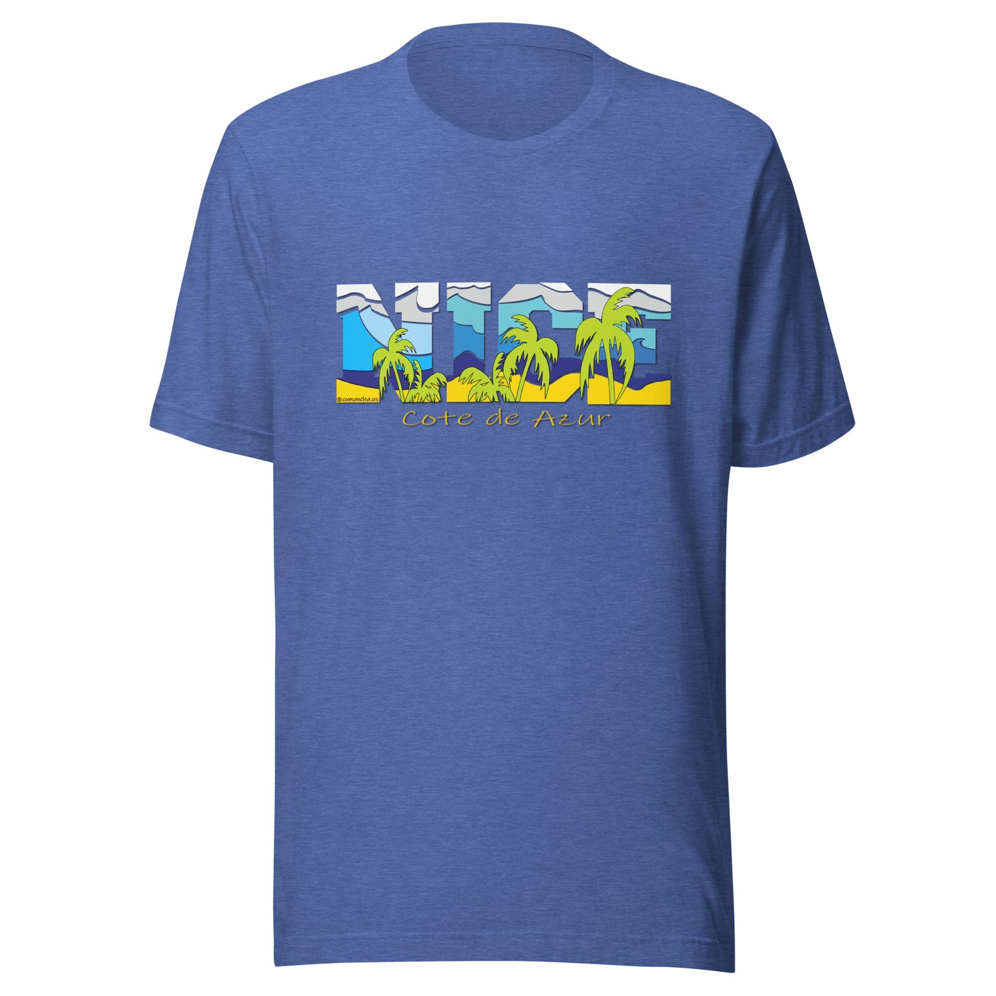 NICE tee, NICE FRANCE tee, Cote de Azur t-shirt, France T-shirt, Comancha Graphics,