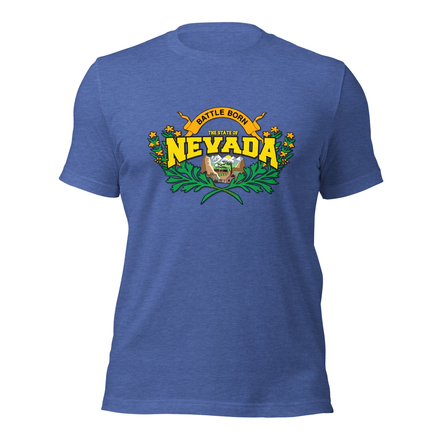 Nevada State tee,State Nevada t-shirt, Comancha Graphics tee,The State Of Nevada t-shirt, Comancha Graphics,
