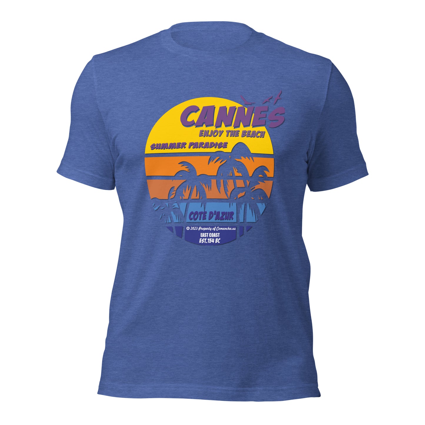 Cannes France T-shirt, Comancha Graphics, tee, Cannes T-shirt, Comancha Graphics tee,Cannes France T-shirt, Comancha Graphics,