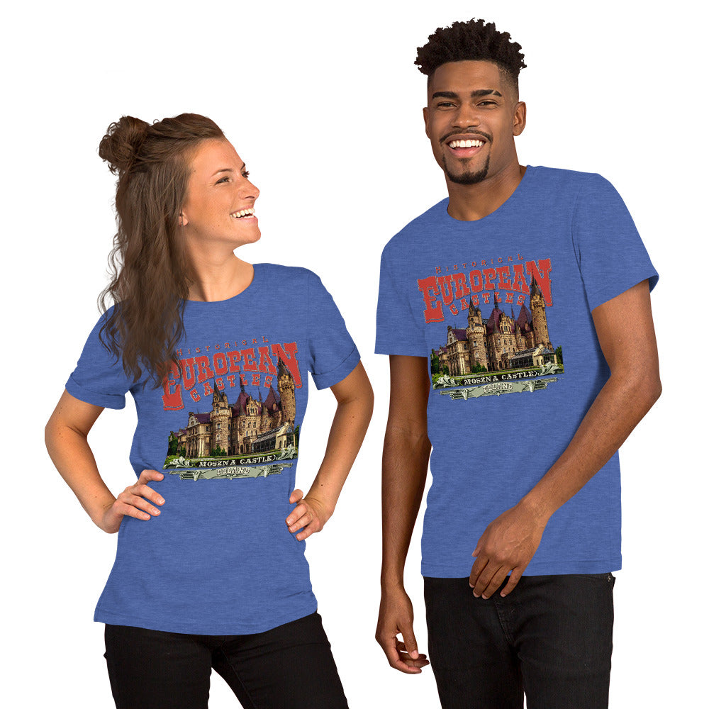 zamek Moszna koszulka, koszulka zamek Moszna,zamek Moszna t-shirt,Moszna zamek Polskie Zamki T-shirt, Comancha Graphics,