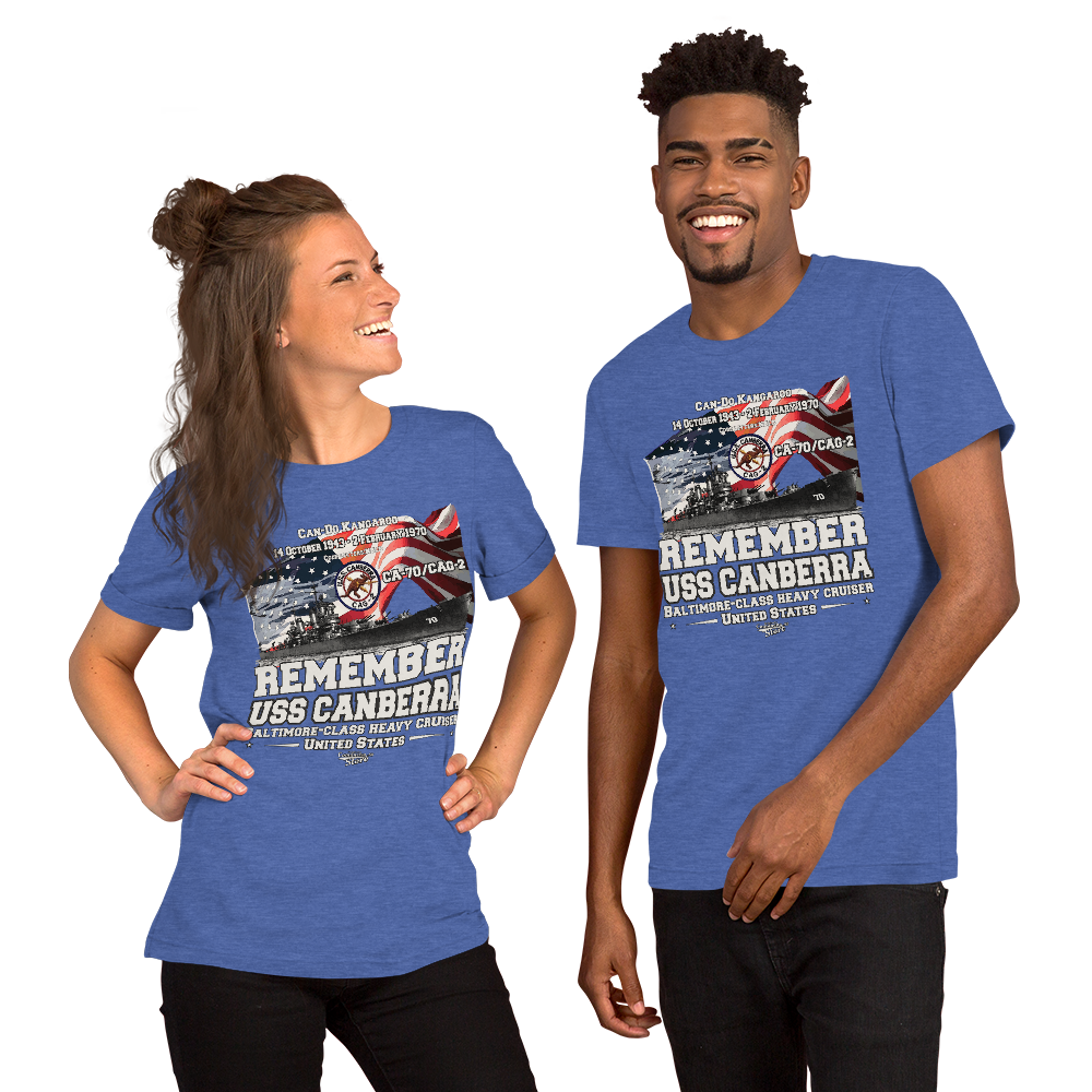 USS CANBERRA CA-70 Heavy Cruiser Veterans Tee