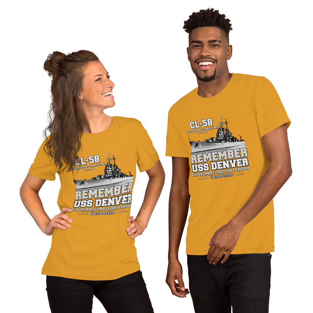 USS DENVER CL-58 Light Cruiser t-shirt