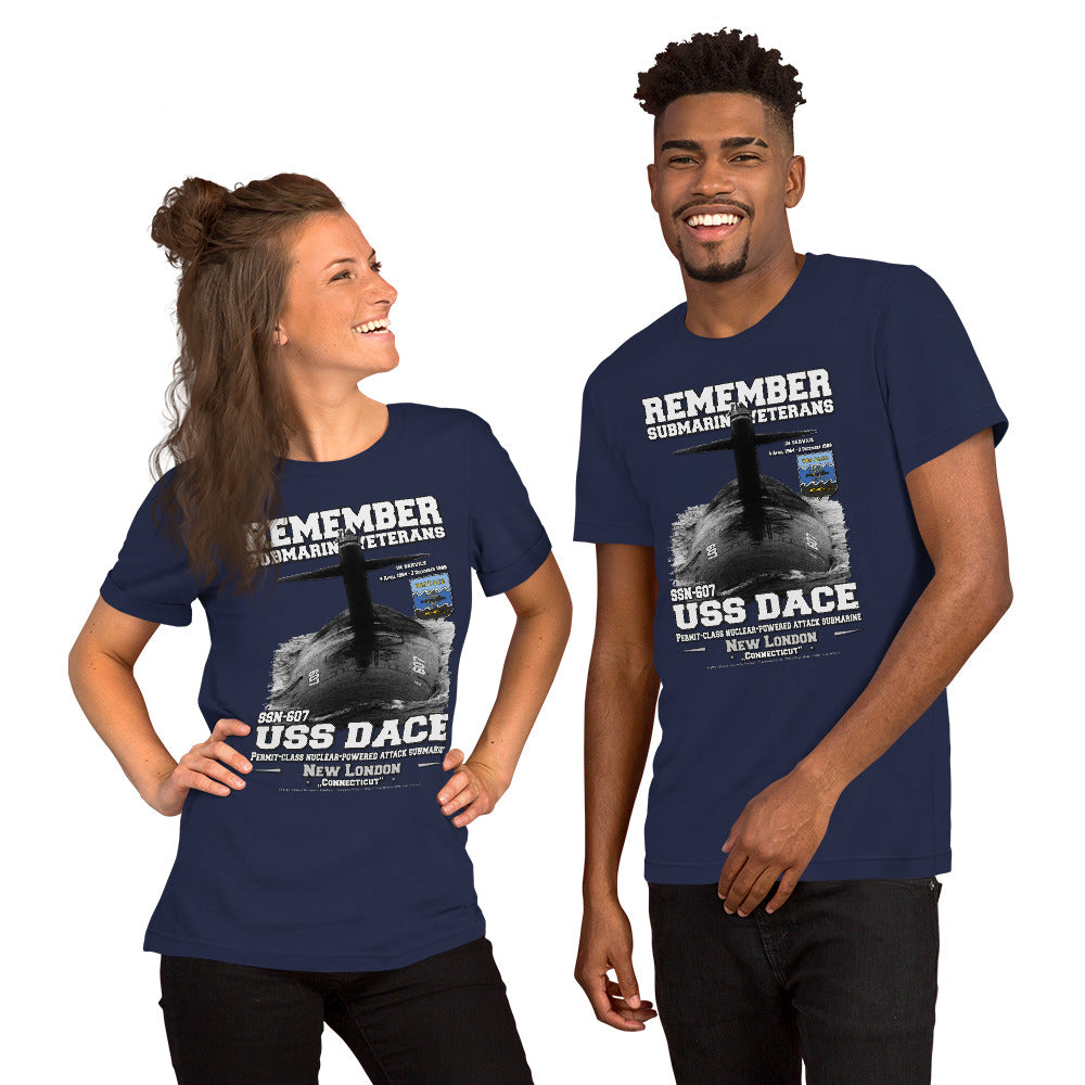 USS DACE SSN-607 t-shirt,Submarine Veterans Unisex t-shirt, Comancha Store,