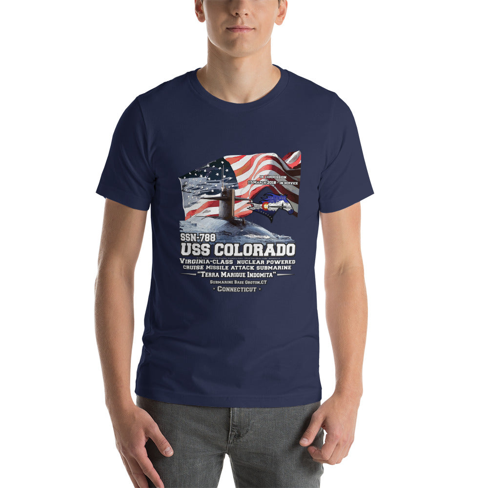 USS COLORADO t-shirt, USS SSN-771 Submarine Veterans T-Shirt, Comancha t-shirt,