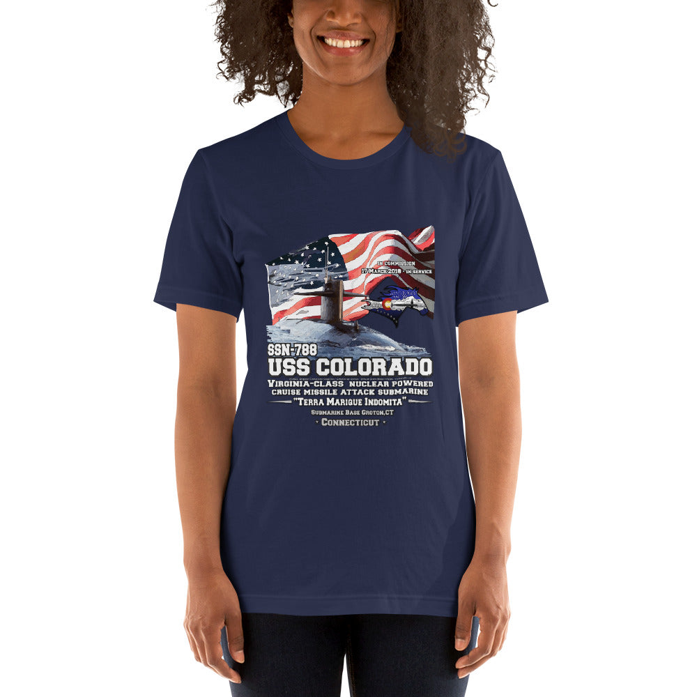 USS COLORADO t-shirt, USS SSN-771 Submarine Veterans T-Shirt, Comancha t-shirt,