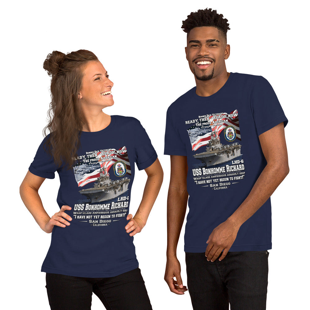 USS BONHOMME RICHARDS t-shirt,USS BONHOMME RICHARDS LHD-6 tee,Unisex t-shirt, Comancha T-shirts,