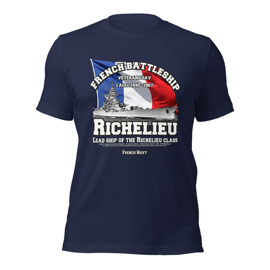 RICHELIEU French battleship tees, RICHELIEU t-shirts,RICHELIEU French ship,RICHELIEU French Navy Battleship tee, RICHELIEU BATTLESHIP Tee,comancha t-shirts,