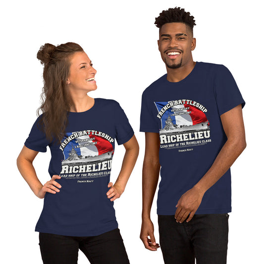 RICHELIEU French battleship tees, RICHELIEU t-shirts,RICHELIEU French ship,RICHELIEU French Navy Battleship tee, RICHELIEU BATTLESHIP Tee,comancha t-shirts,