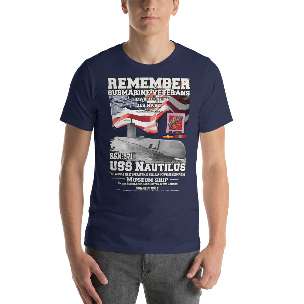 US Navy Submarine tee, USS NAUTILUS SSN-571 t-shirt, US Navy Submarine Veterans T-shirt, Navy Submarine tee, Comancha T-shirt Shop,