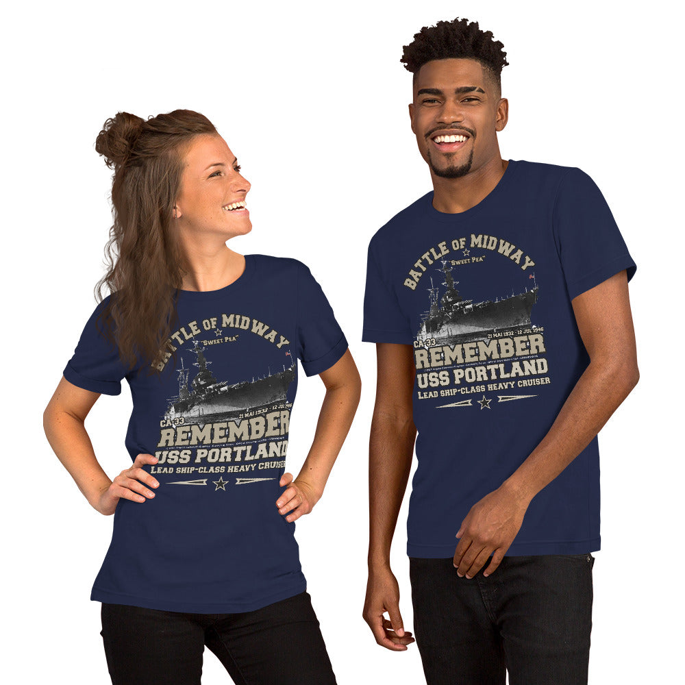USS PORTLAND t-shirt, US Navy veterans T-shirt, US Navy Cruiser T-shirt, USS PORTLAND CA-33 T-shirt, Comancha,Tees,