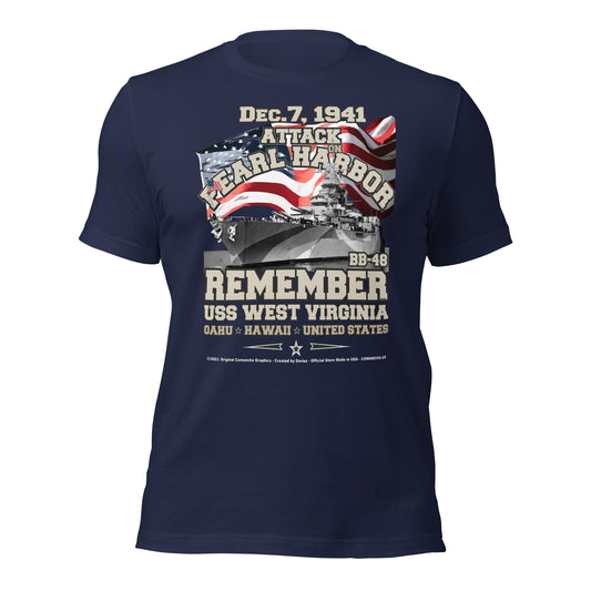 USS WEST VIRGINIA T-shirt, US Navy Submarine veterans tee, Navy Veterans tee, Comancha,BB-48 US Navy Battleship Veterans T-shirt, USS WEST VIRGINIA BB-48 T-shirt,