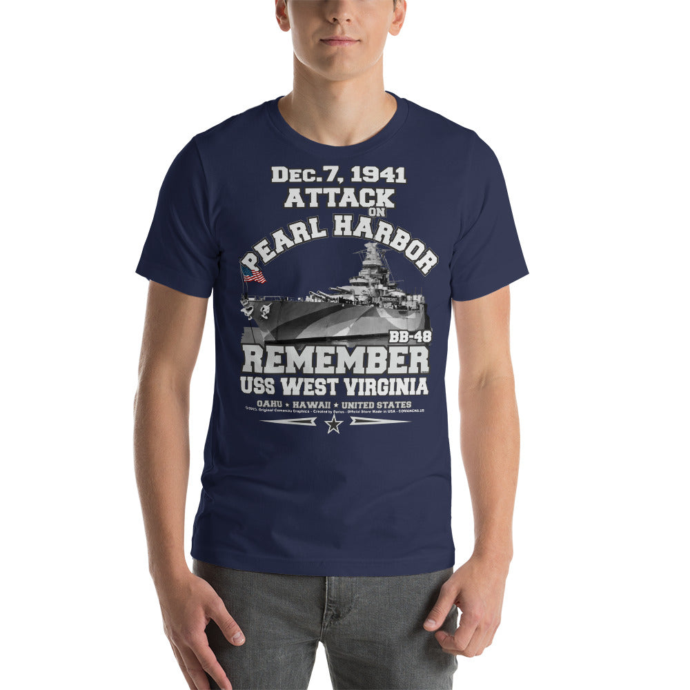 USS WEST VIRGINIA tee, Pearl harbor Tee, US Navy veterans tee,comancha, US Navy Battleship Veterans T-shirt, USS WEST VIRGINIA BB-48 T-shirt,