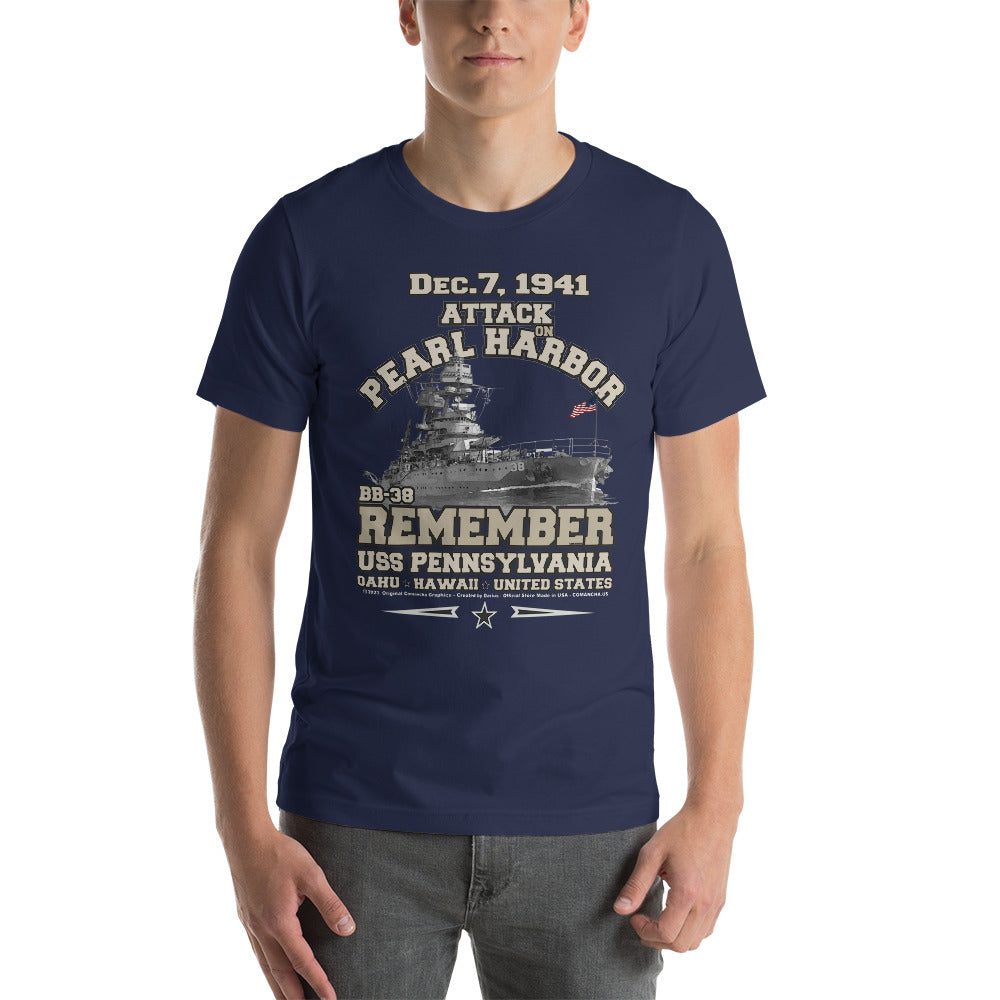 USS PENNSYLVANIA t-shirt, US Navy Battleship Veterans T-shirt, USS PENNSYLVANIA BB-38 T-shirt, US Navy T-shirt,US Navy Veterans T-shirt,comancha graphics tee,comancha,