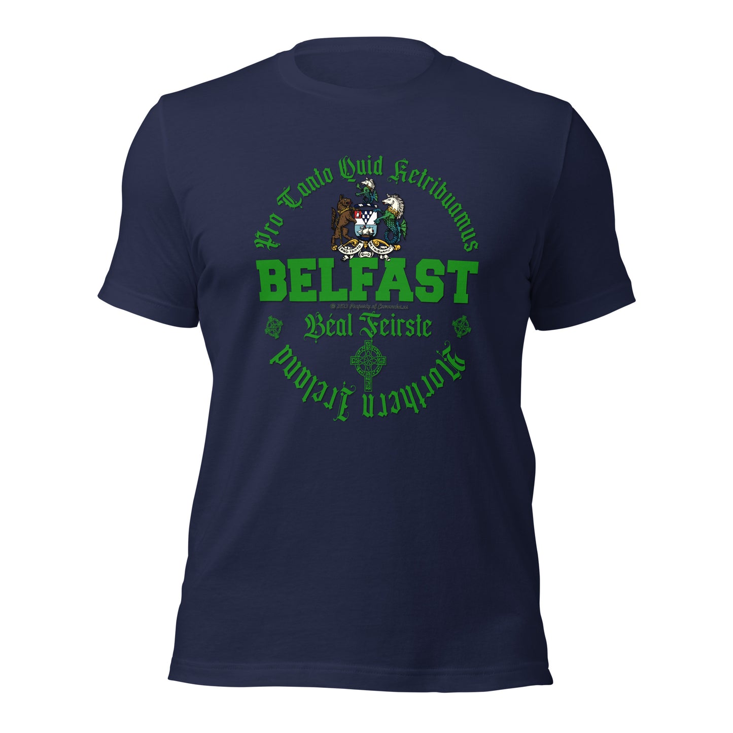 BELFAST tee, BELFAST T-shirt, BELFAST ireland tee,BELFAST Northern Ireland t-shirt, Comancha Graphics,