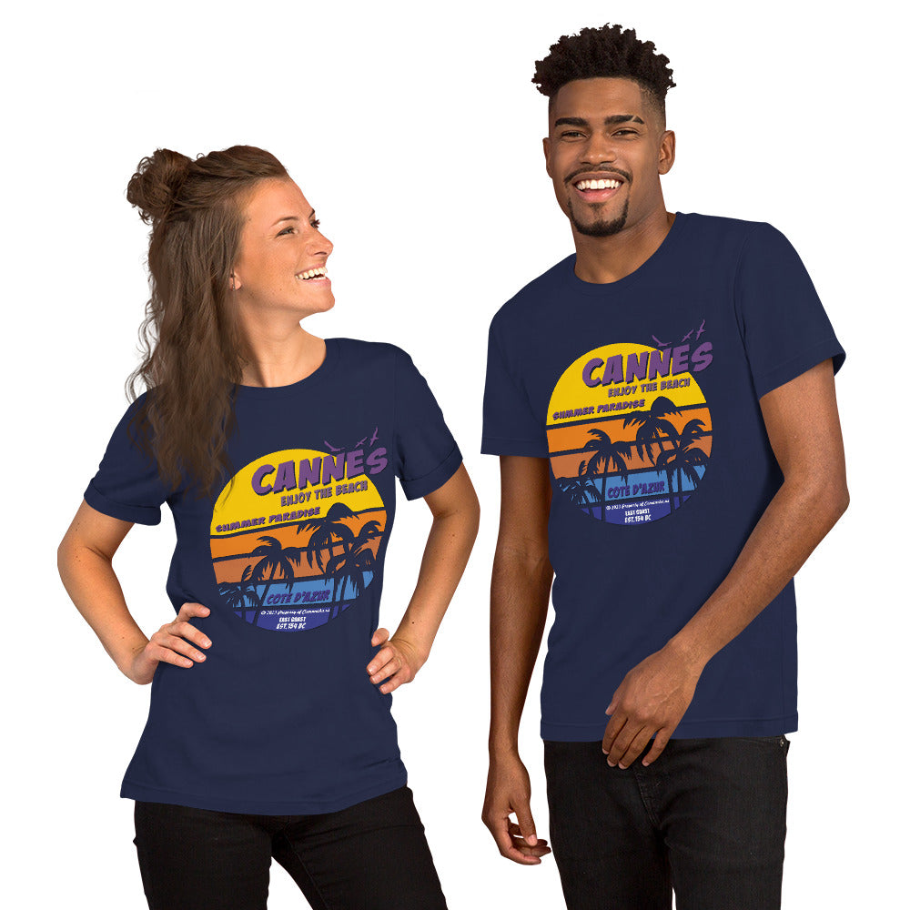 Cannes France T-shirt, Comancha Graphics, tee, Cannes T-shirt, Comancha Graphics tee,Cannes France T-shirt, Comancha Graphics,