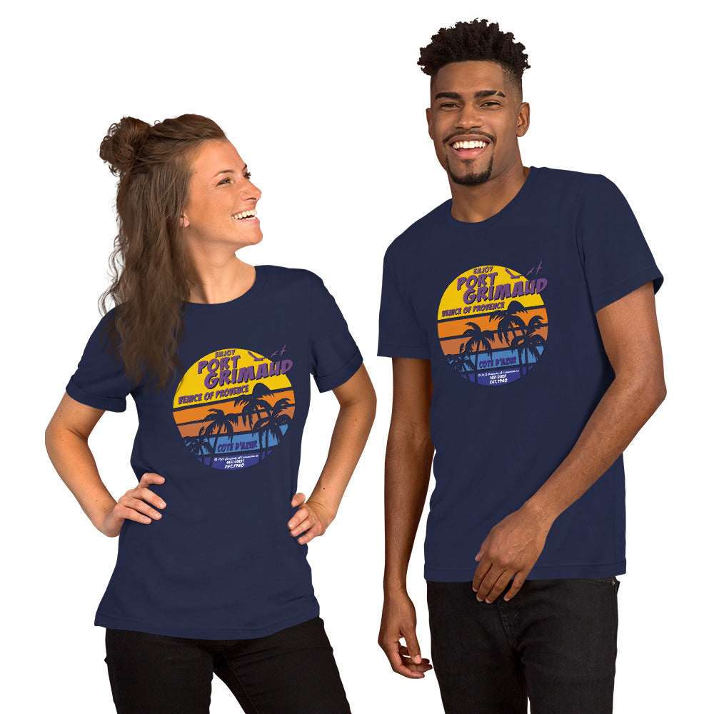 Port Grimaud t-shirt, Cote de azur France T-shirt, Comancha Graphics tee,Port Grimaud France T-shirt, Comancha Graphics,