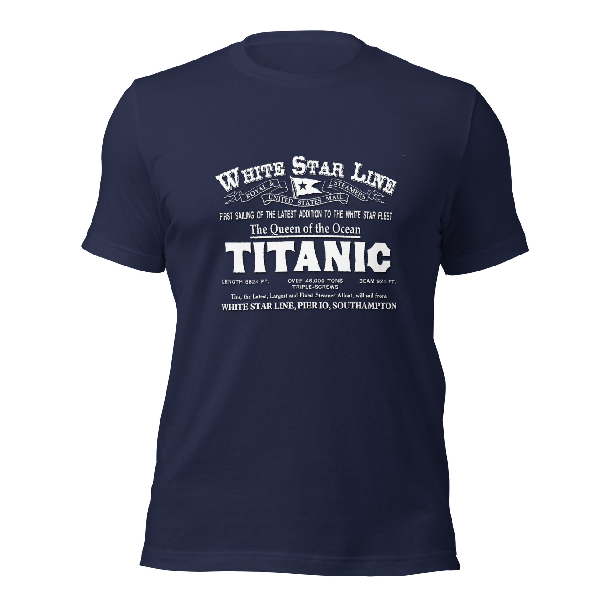 WHITE STAR LINE-Titanic Unisex t-shirt, Comancha Swatshirt, Titanic T-Shirt,