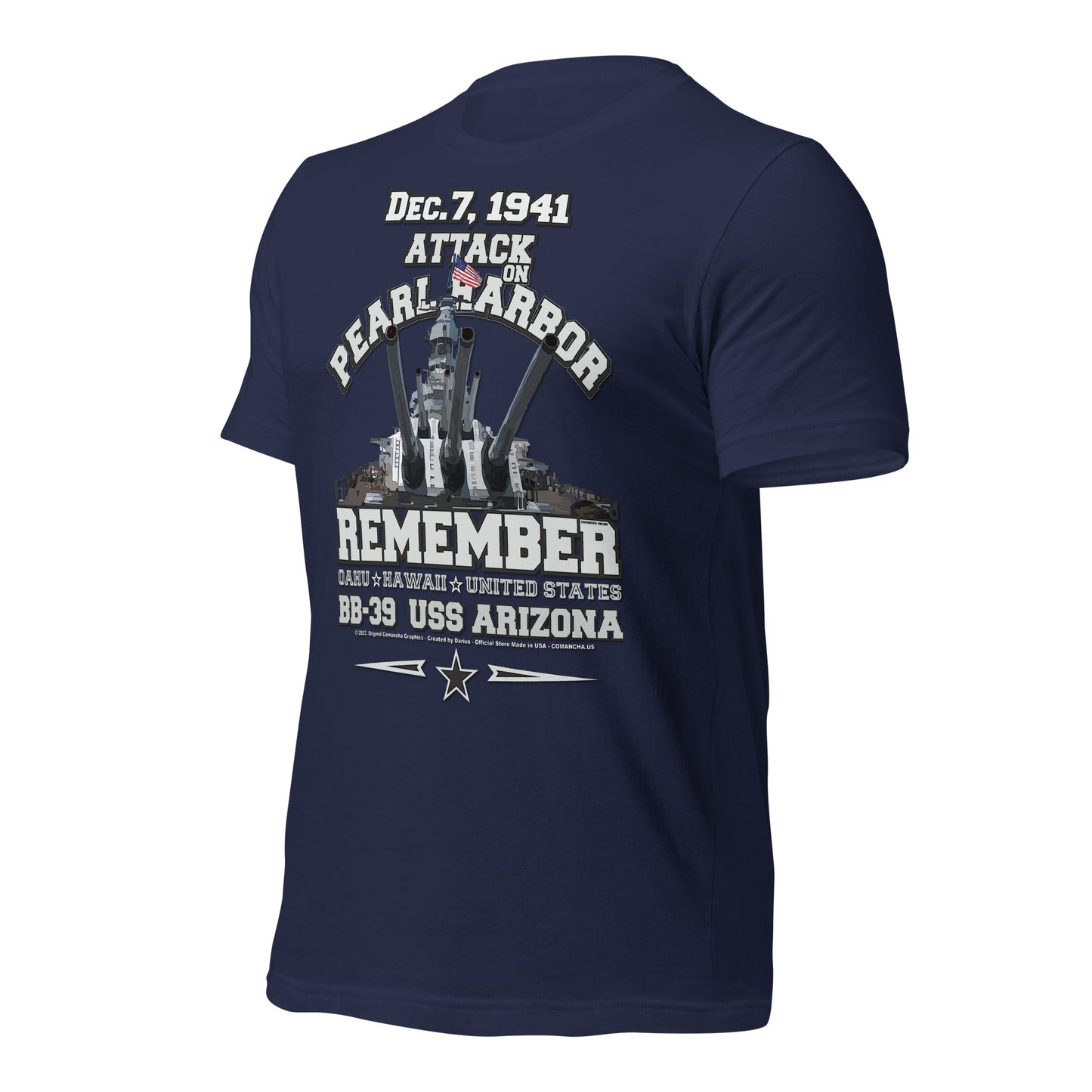 USS ARIZONA BB-39 Battleship tee