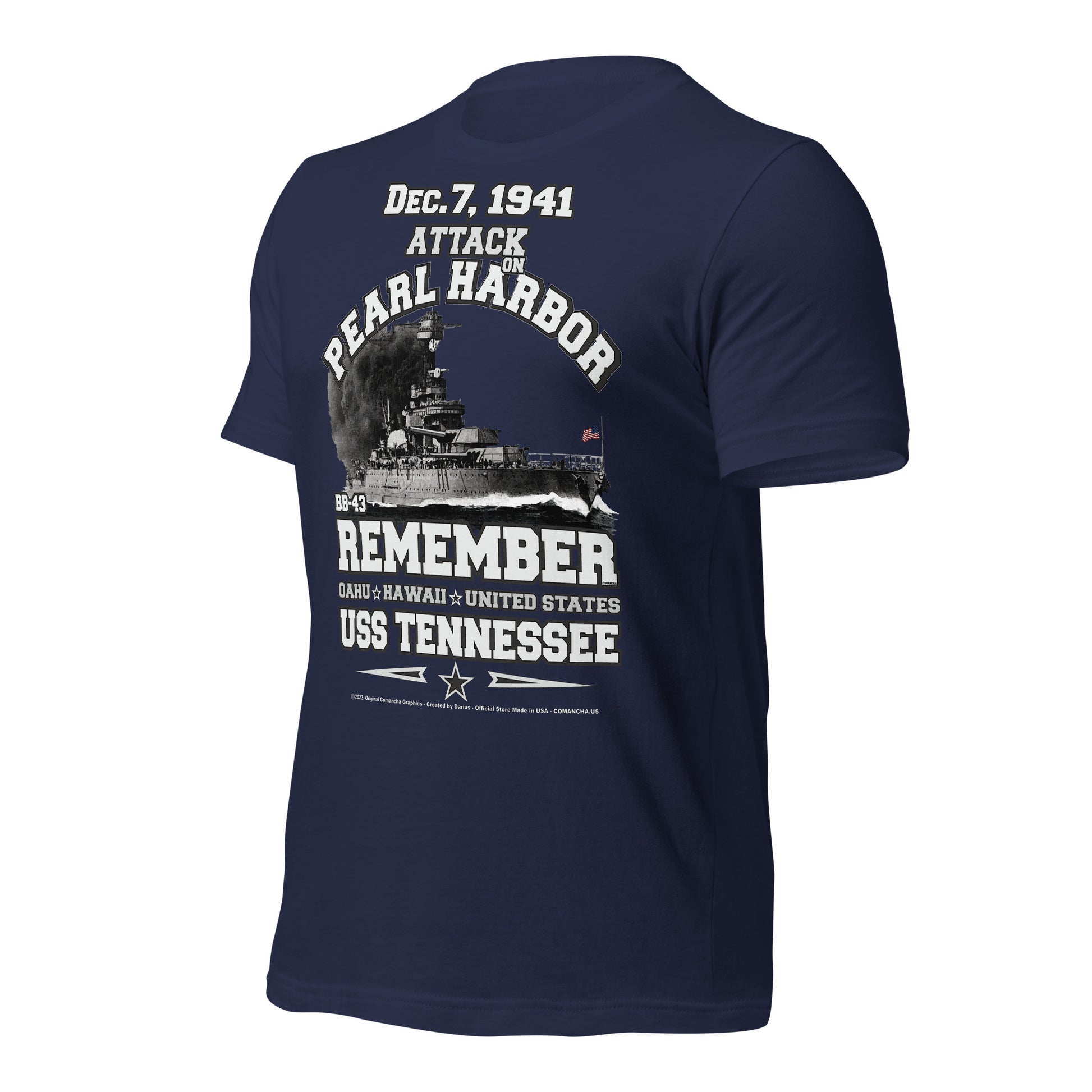 USS TEENESSEE t-shirt, US Navy Battleship T-shirt, USS TEENESSEE Battleship T-shirt, Pearl harbor t-shirt,comancha,