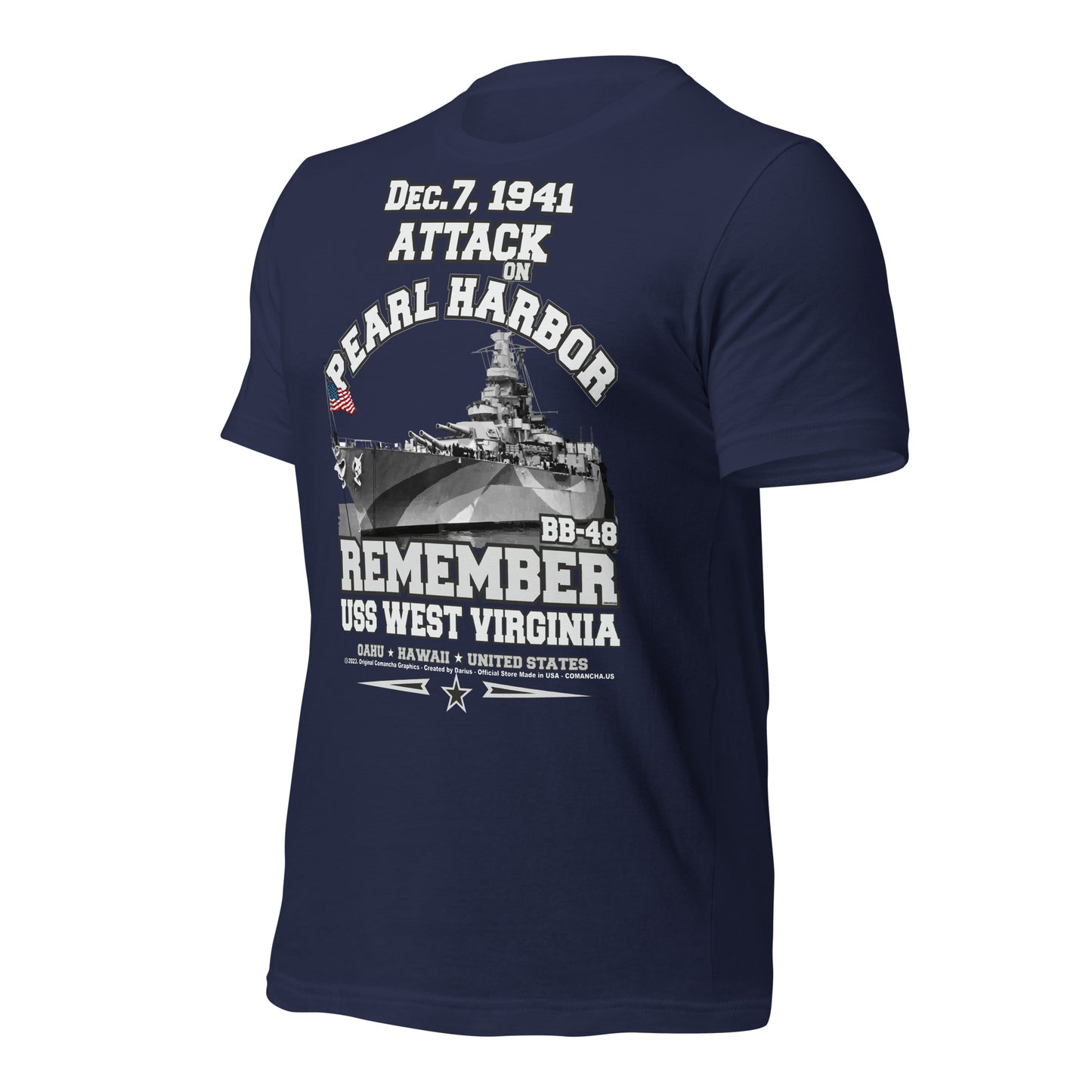USS WEST VIRGINIA tee, Pearl harbor Tee, US Navy veterans tee,comancha, US Navy Battleship Veterans T-shirt, USS WEST VIRGINIA BB-48 T-shirt,