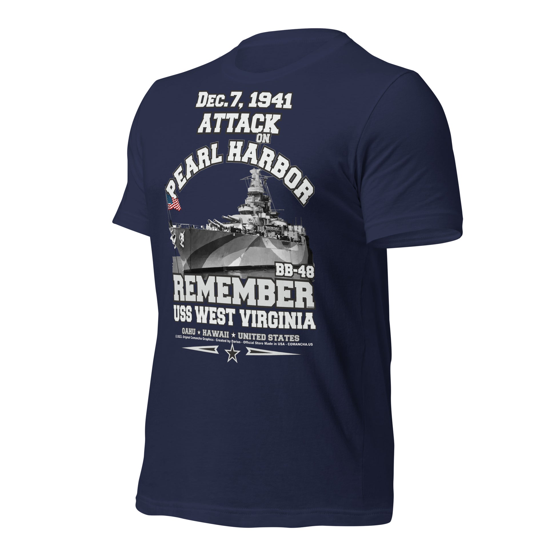 USS WEST VIRGINIA tee, Pearl harbor Tee, US Navy veterans tee,comancha, US Navy Battleship Veterans T-shirt, USS WEST VIRGINIA BB-48 T-shirt,