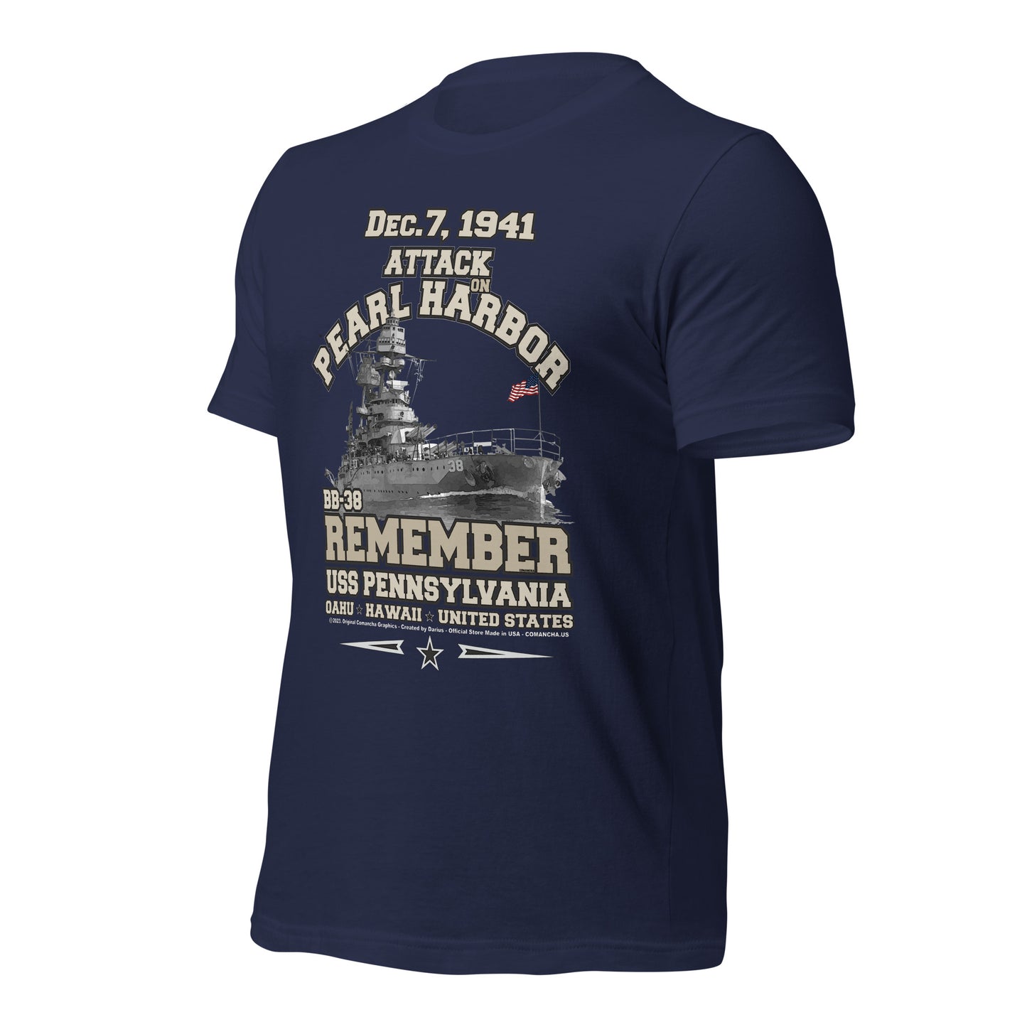 USS PENNSYLVANIA t-shirt, US Navy Battleship Veterans T-shirt, USS PENNSYLVANIA BB-38 T-shirt, US Navy T-shirt,US Navy Veterans T-shirt,comancha graphics tee,comancha,