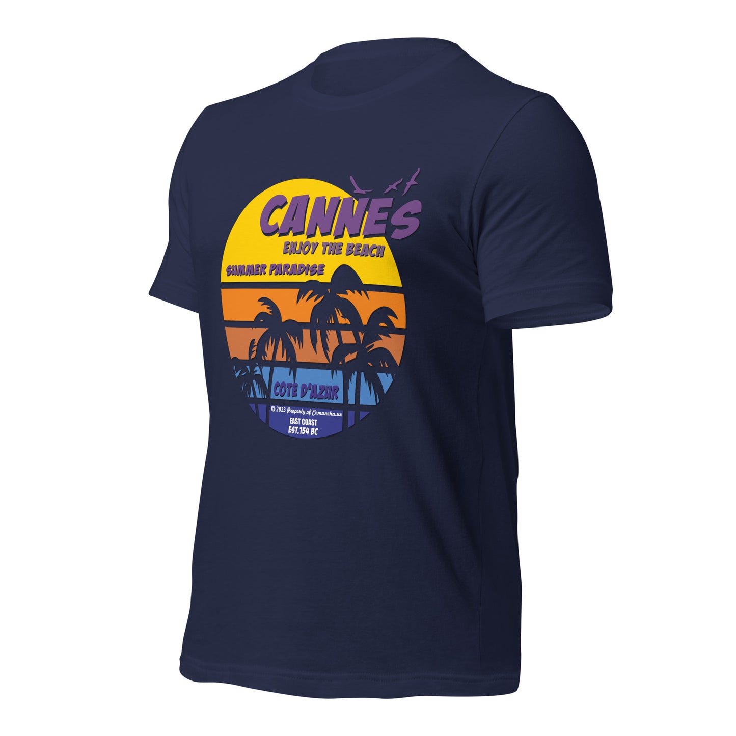 Cannes France T-shirt, Comancha Graphics, tee, Cannes T-shirt, Comancha Graphics tee,Cannes France T-shirt, Comancha Graphics,