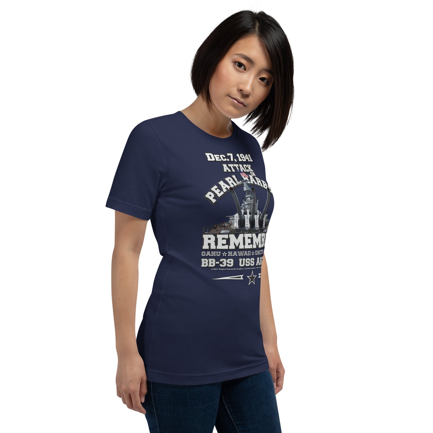 USS ARIZONA BB-39 Battleship tee, USS ARIZONA Pearl Harbor,USS ARIZONA BB-39 Battleship tee, Remember USS ARIZONA T-shirt, Remember Pearl Harbor tee, comancha t-shirt store,