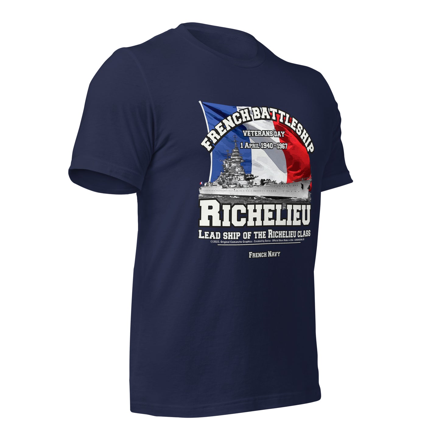 RICHELIEU French Navy Battleship tee