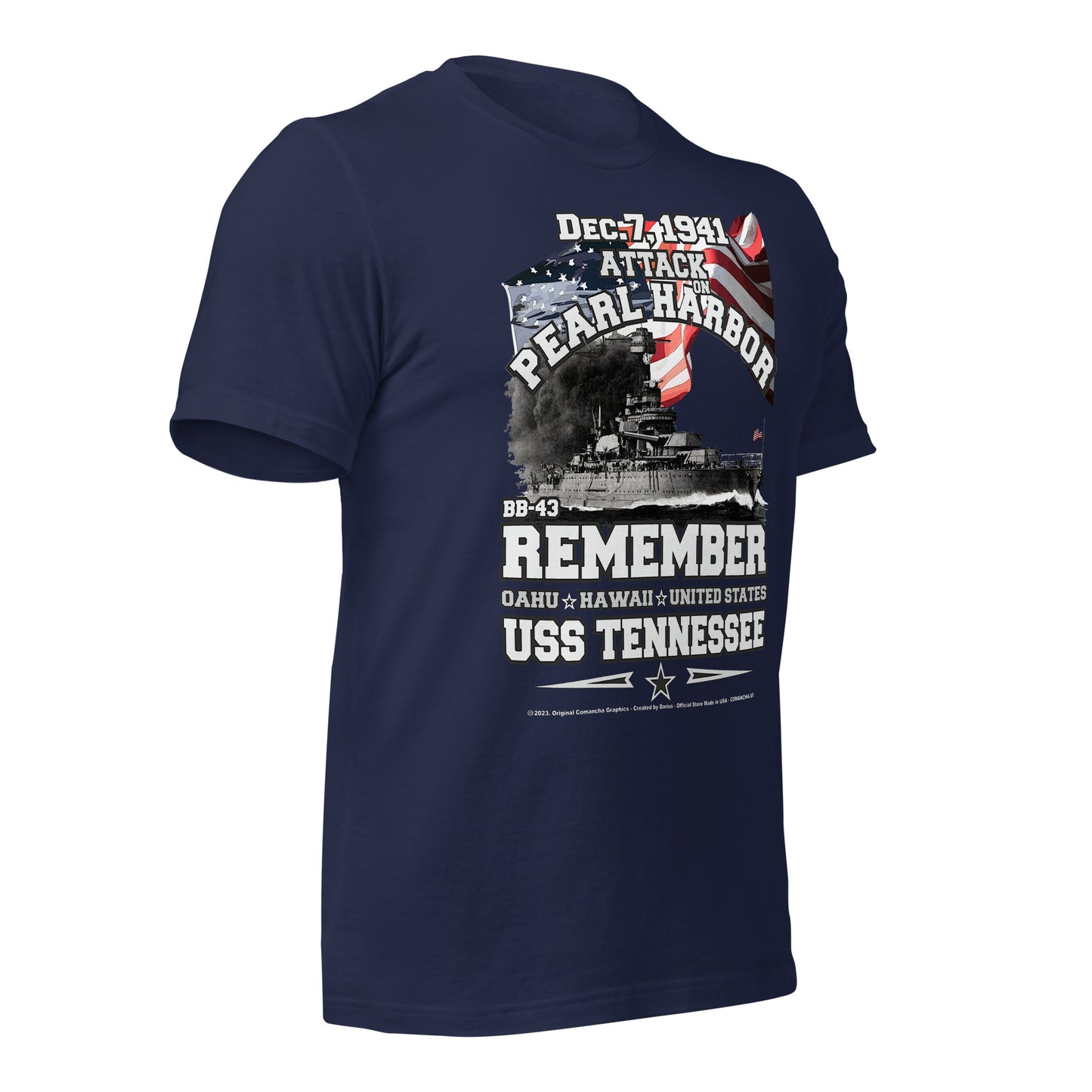 USS TEENESSEE t-shirt, US Navy Battleship T-shirt, USS TEENESSEE Battleship T-shirt, Pearl harbor t-shirt,comancha,