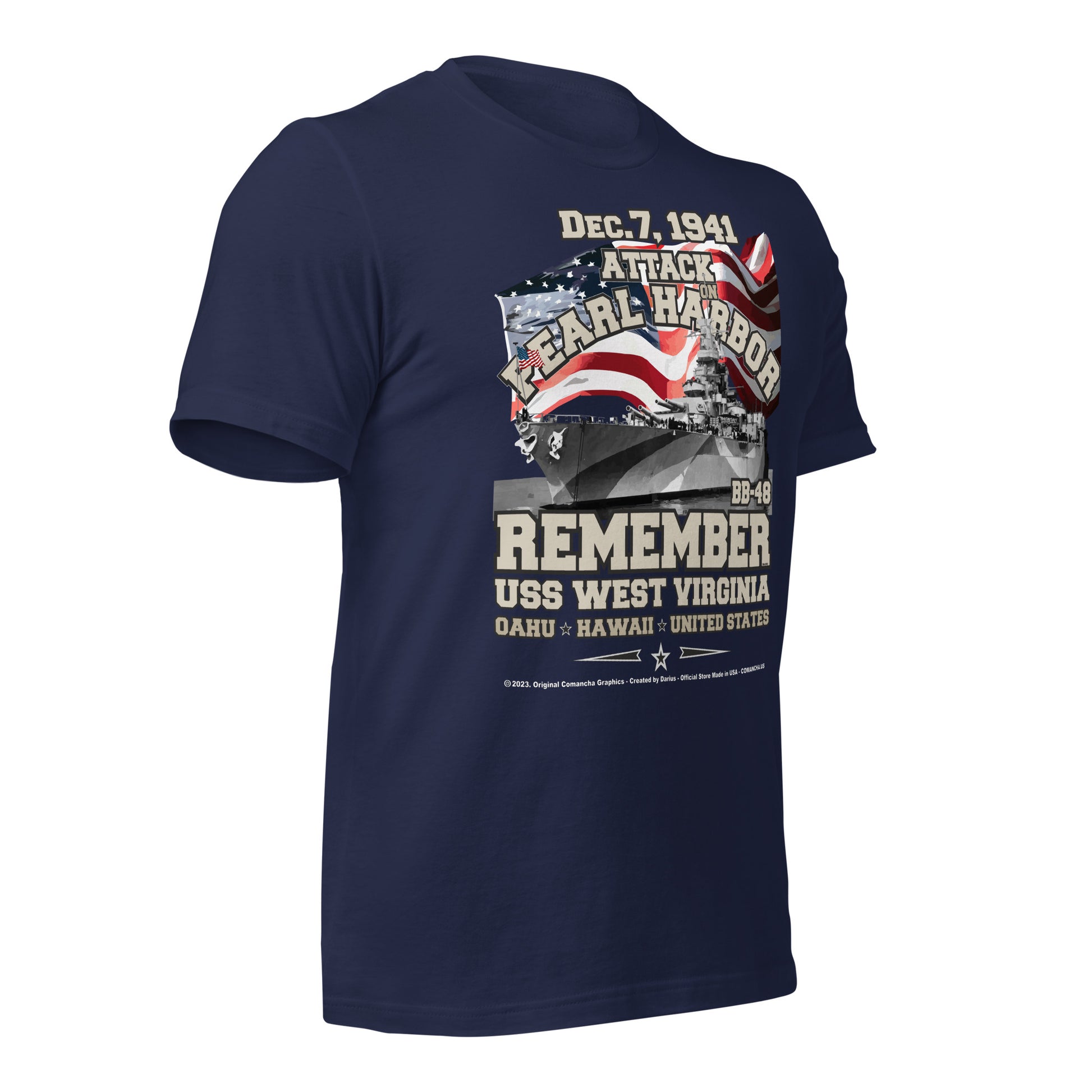USS WEST VIRGINIA T-shirt, US Navy Submarine veterans tee, Navy Veterans tee, Comancha,BB-48 US Navy Battleship Veterans T-shirt, USS WEST VIRGINIA BB-48 T-shirt,