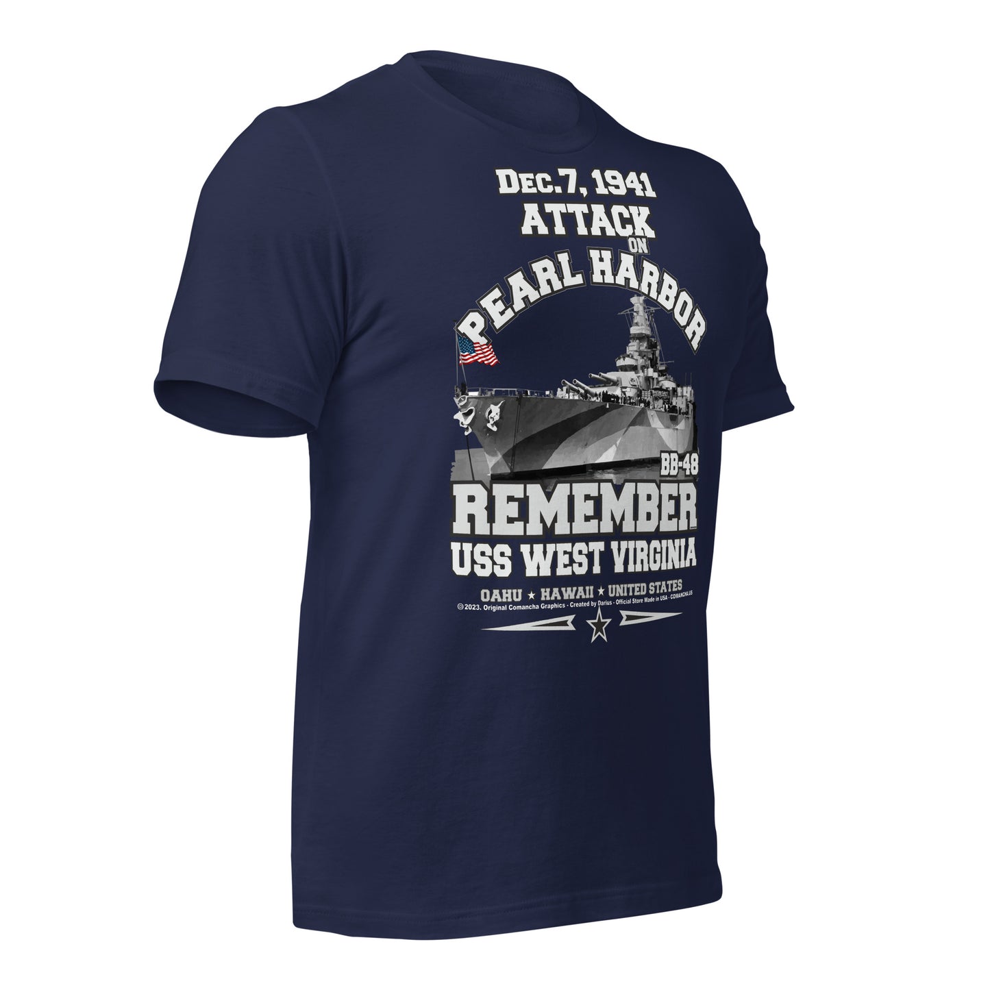 USS WEST VIRGINIA tee, Pearl harbor Tee, US Navy veterans tee,comancha, US Navy Battleship Veterans T-shirt, USS WEST VIRGINIA BB-48 T-shirt,
