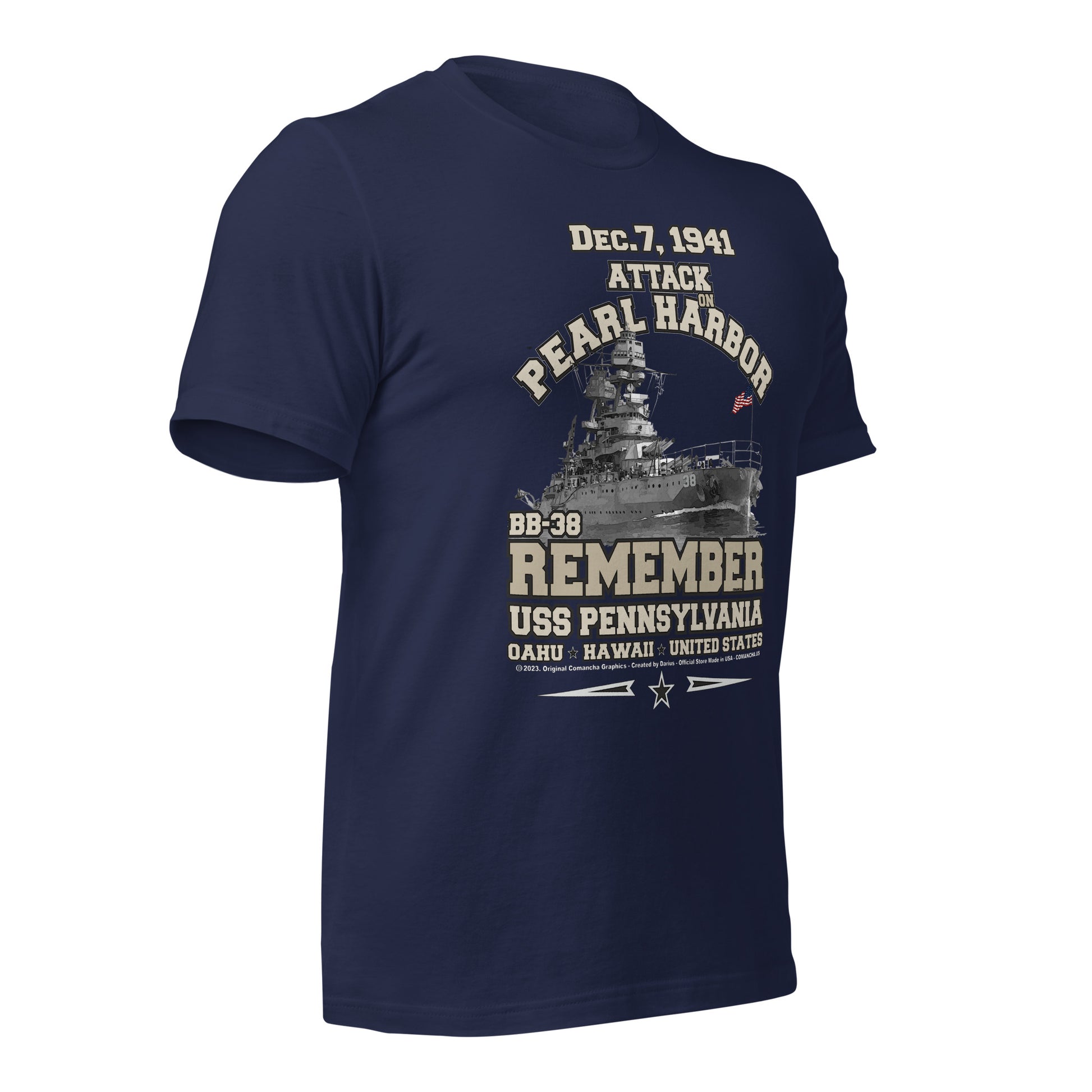 USS PENNSYLVANIA t-shirt, US Navy Battleship Veterans T-shirt, USS PENNSYLVANIA BB-38 T-shirt, US Navy T-shirt,US Navy Veterans T-shirt,comancha graphics tee,comancha,