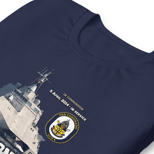 USS CORONADO LCS-4 Littoral Combat Ship Unisex t-shirt, Comancha Navy T-shirt,