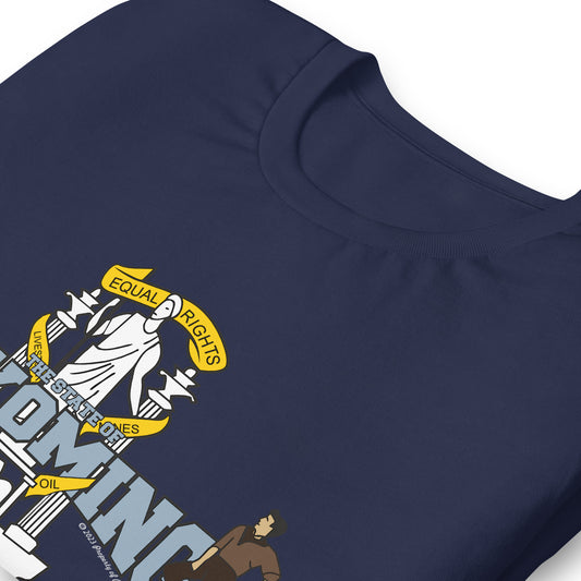 Wyoming t-shirt, Wyoming tee,Sate of Wyoming USA T-shirt,