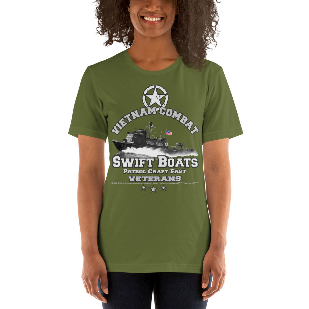 SWIFT BOATS t-shirt, Vietnam Combat Veterans Unisex t-shirt, Comancha Graphics T-Shirts,