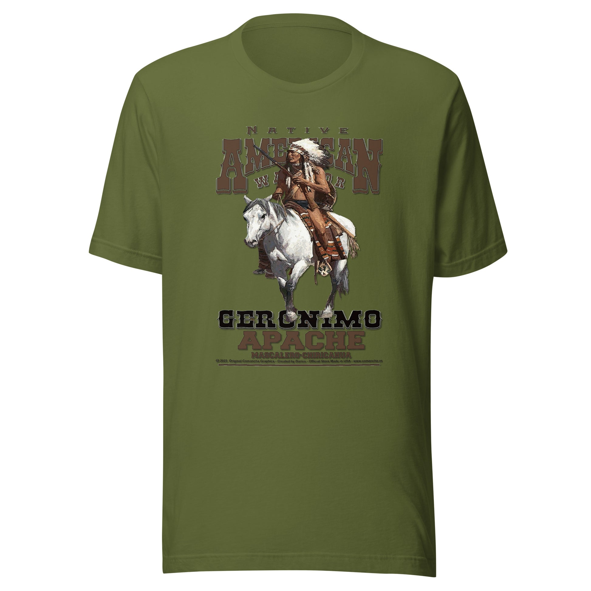 T-shirts with native Indians, T-shirts with Indian tribes, Comancha T-shirts,