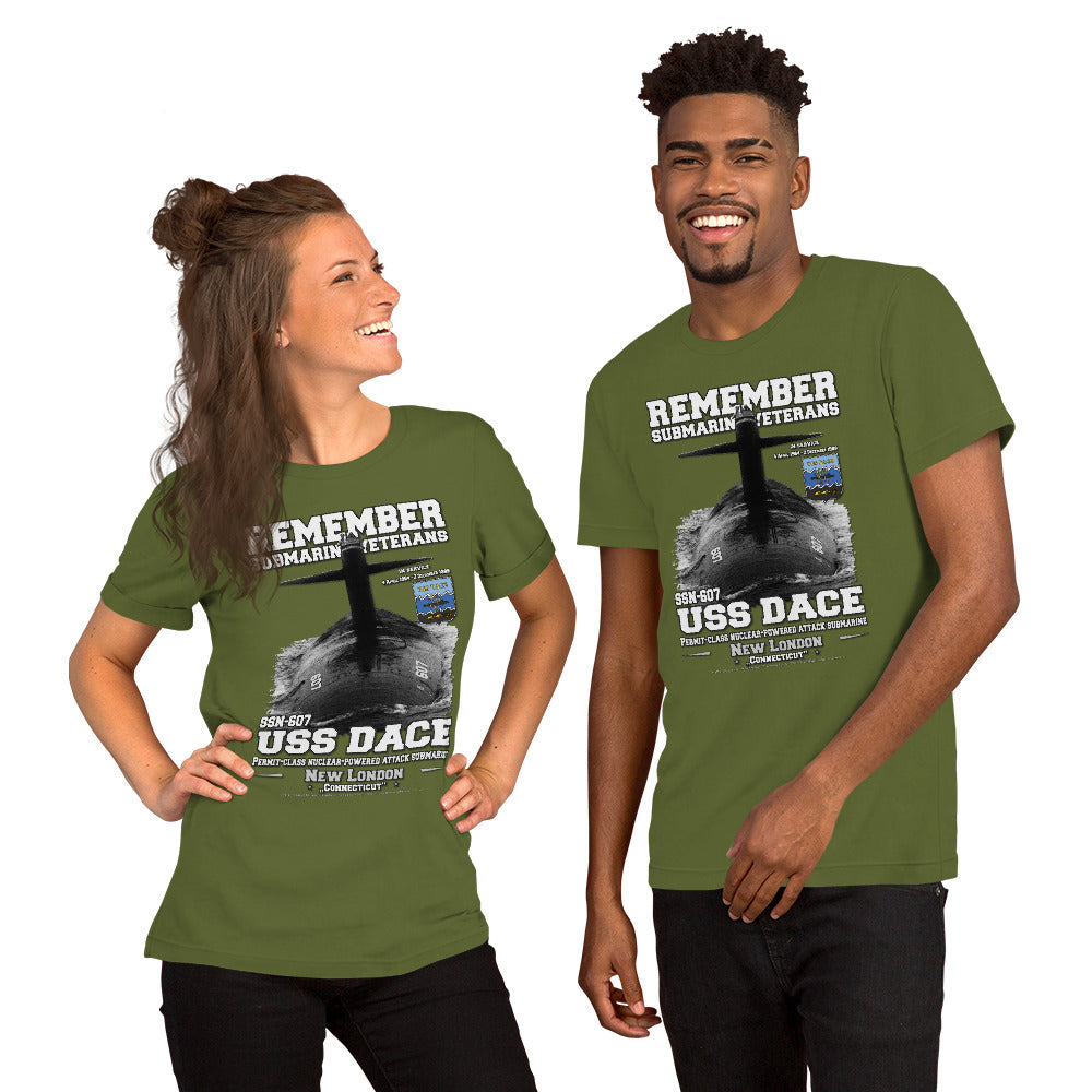 USS DACE SSN-607 Submarine t-shirt
