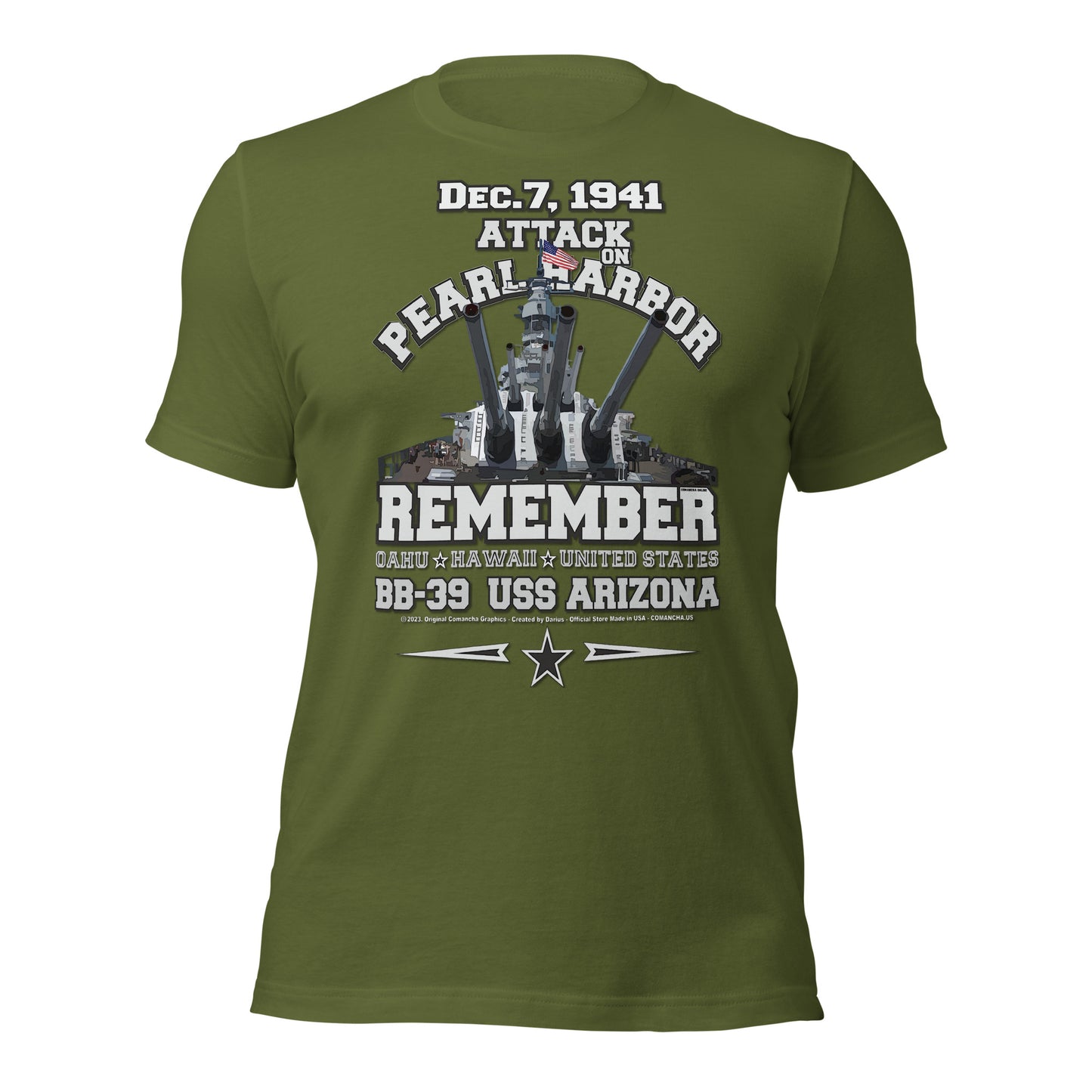 USS ARIZONA BB-39 Battleship tee