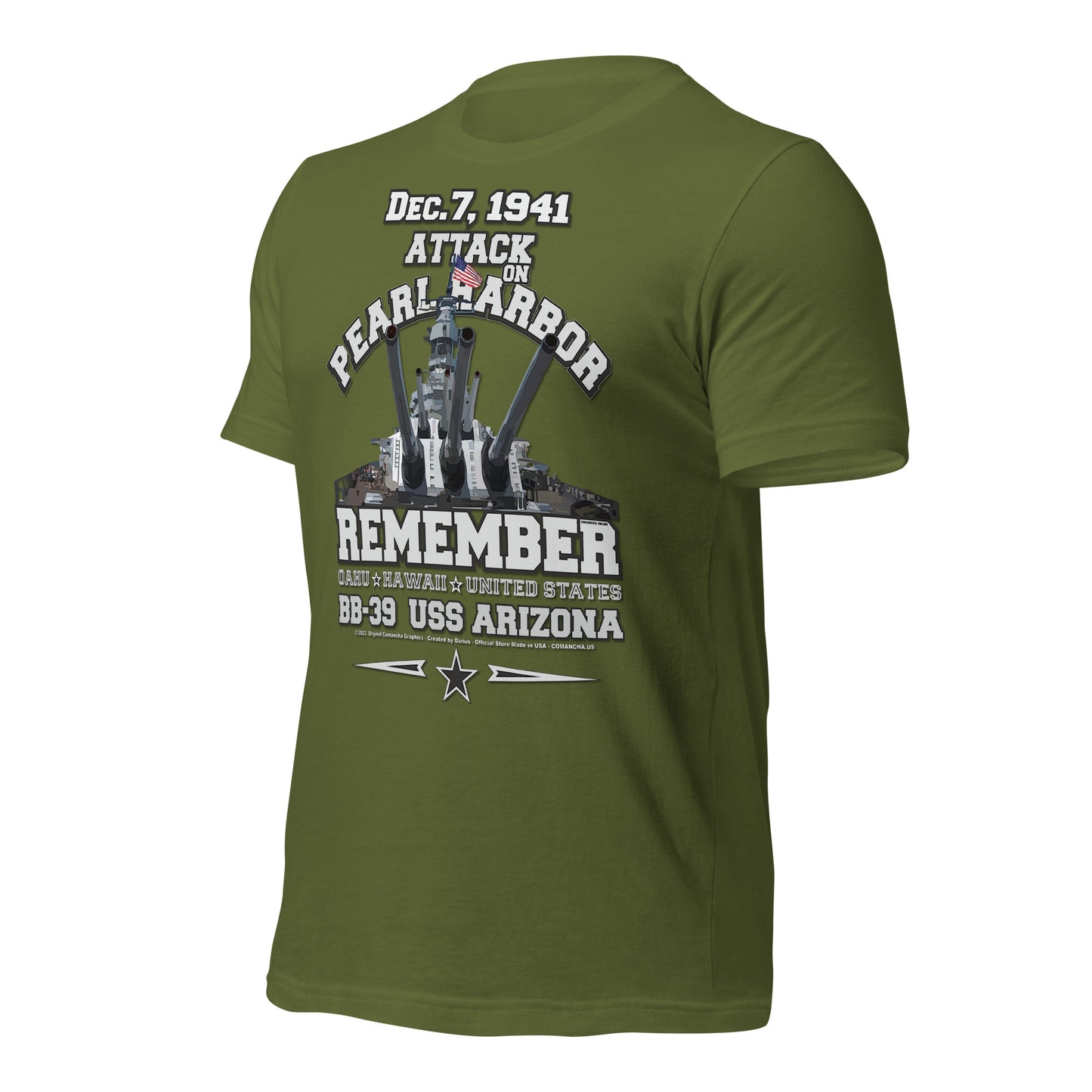 USS ARIZONA BB-39 Battleship tee