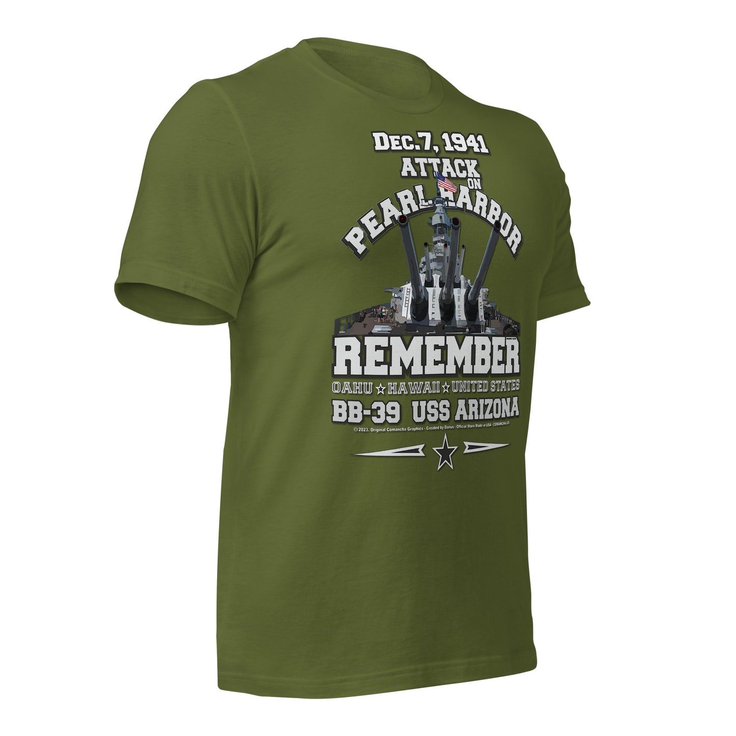 USS ARIZONA BB-39 Battleship tee